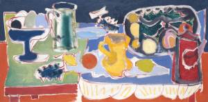 The Long Table with Fruit: 1949 1949 by Patrick Heron 1920-1999